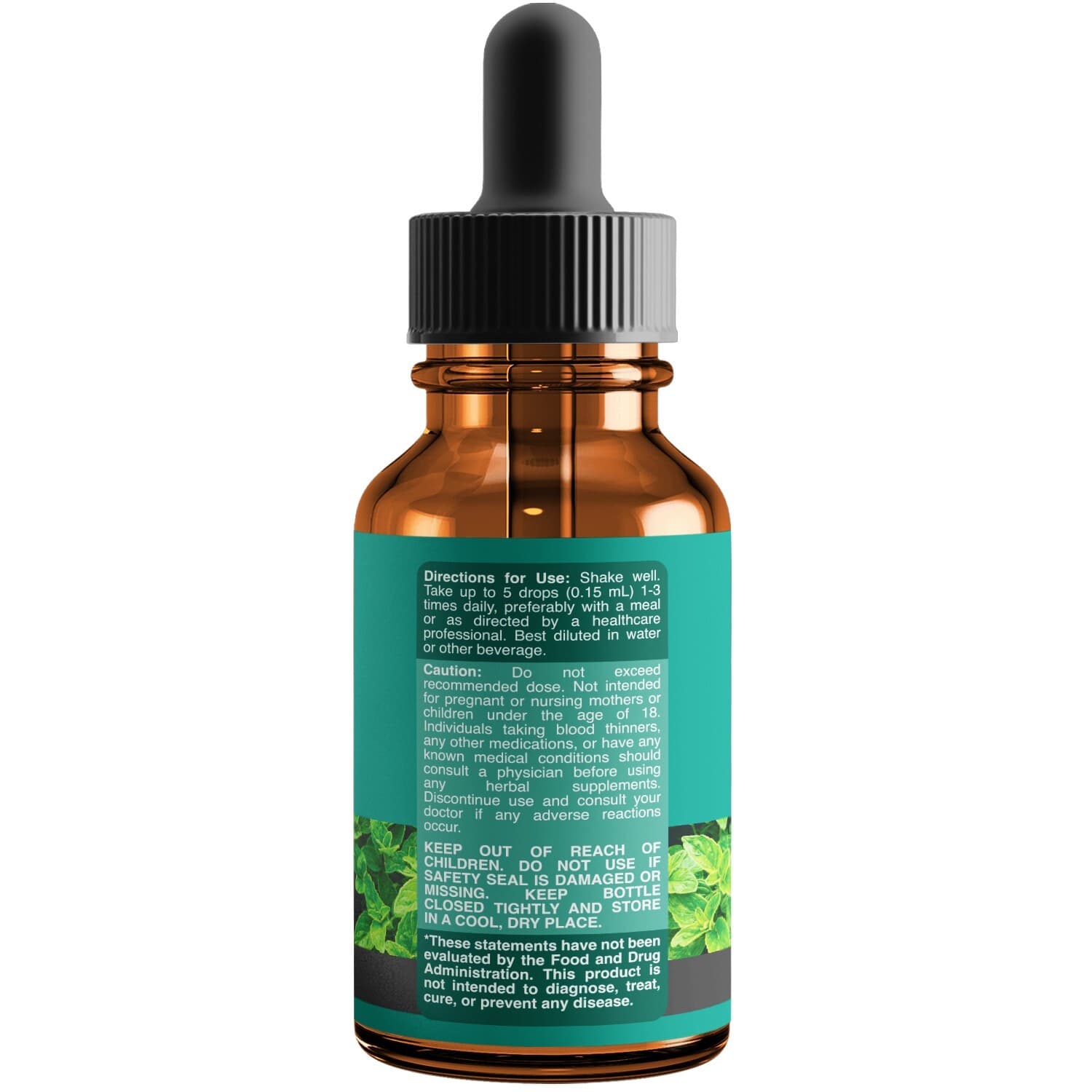 Oregano Oil Organic Liquid Drops for Adults and Kids - Super Concentrated USDA 2