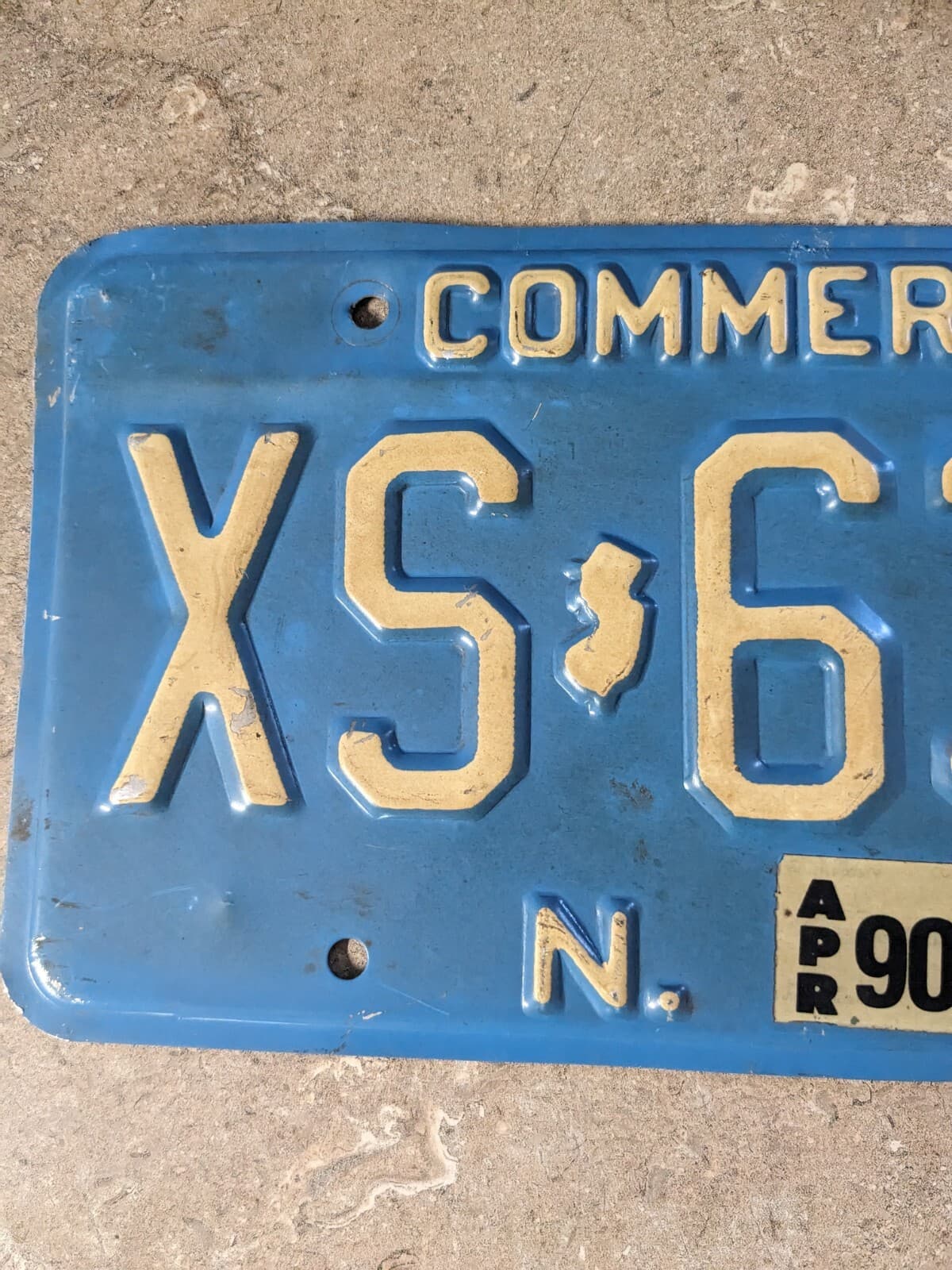 1990 NEW JERSEY COMMERCIAL TRUCK LICENSE PLATE  2