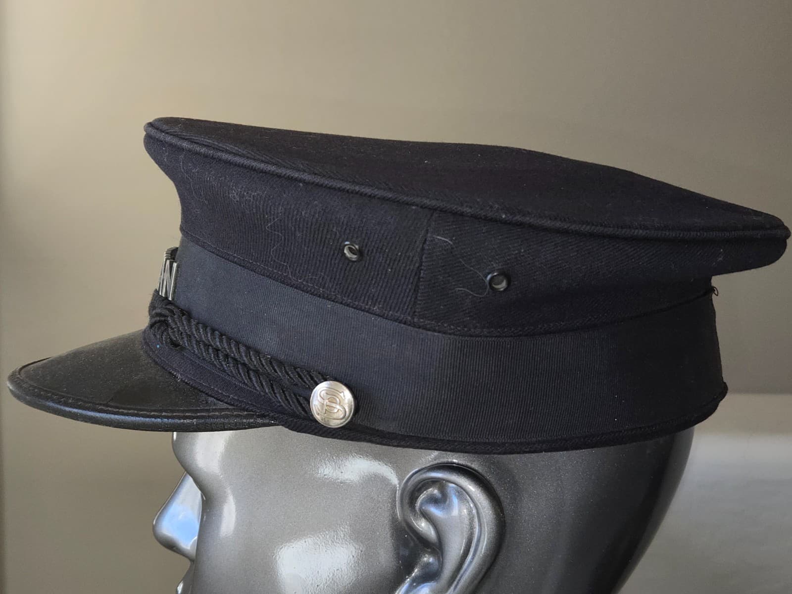 Antique Southern Pacific Brakeman Hat Named Railway Train Conductor Cap Vintage 4