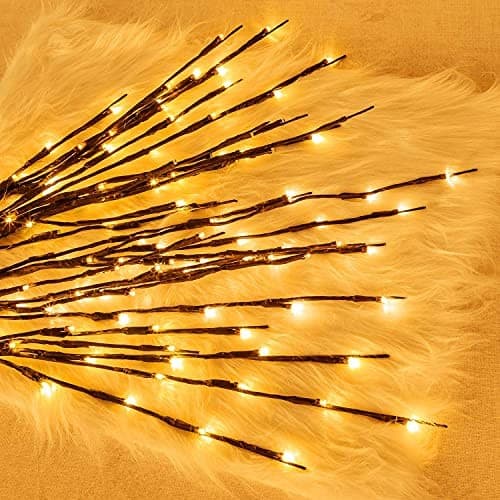 Lights Twig - 60 LED Waterproof & Battery Operated Branch Lights for Vases,  6