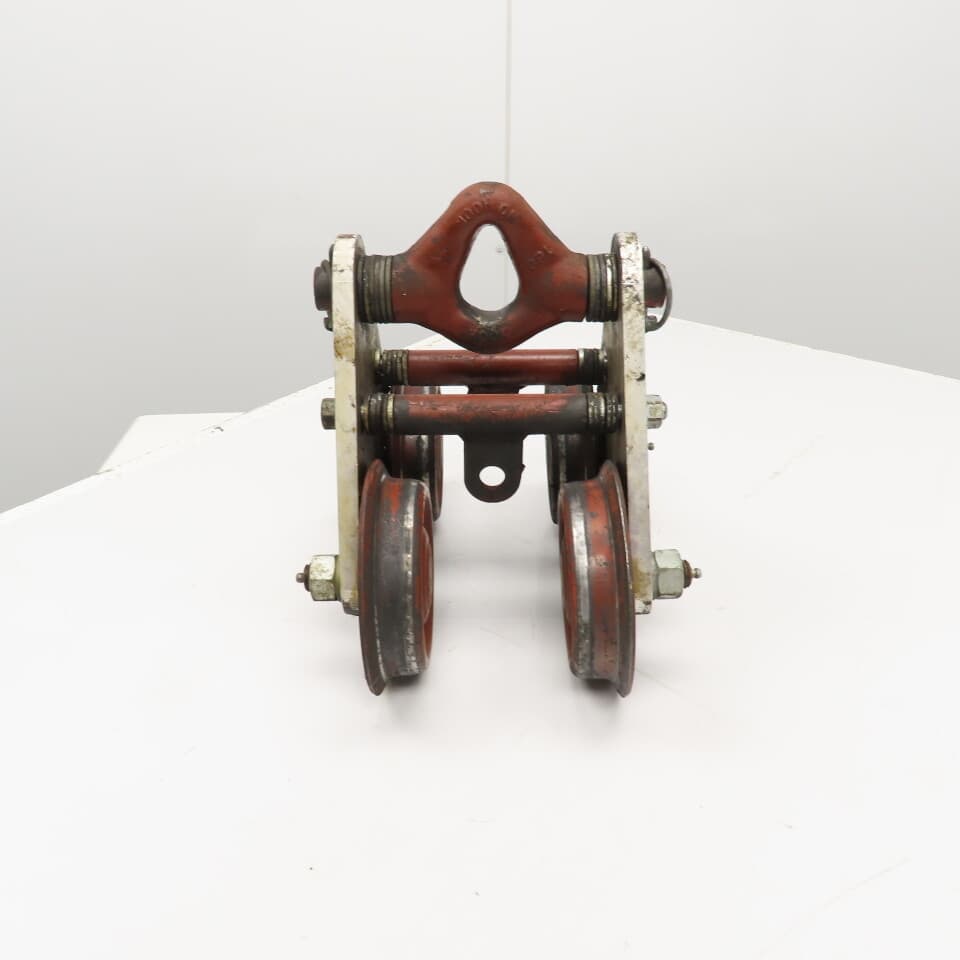 3 Ton Aluminum Frame Push/Pull Manual Hoist Beam Trolley 4" To 5-1/2" Flange 5