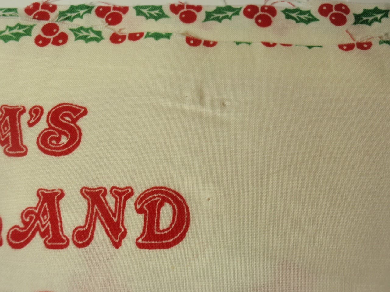 Santa’s Wonderland Tree Skirt or Table Cover Fabric Panel 3