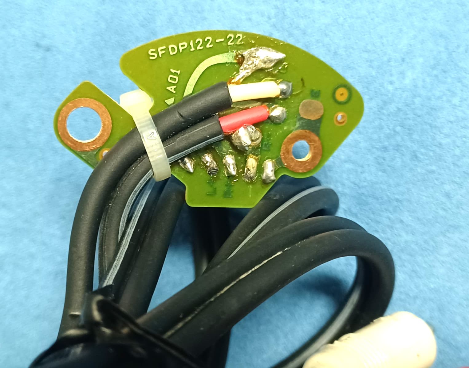 AUTHENTIC OEM Technics SL-1200 1210 RCA Audio Cable w/ PCB, TESTED 4