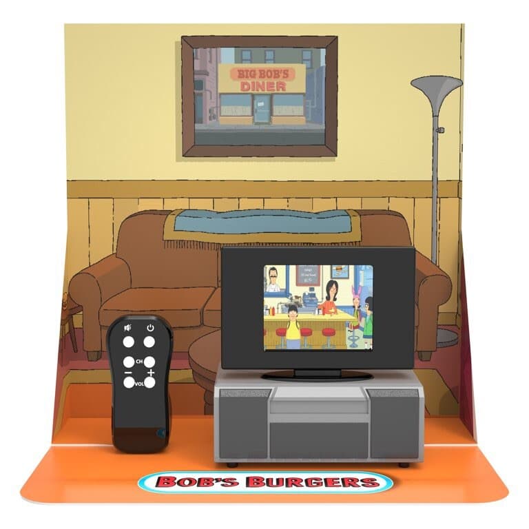 Bobs Burgers Tiny TV Classics Real Working TV And Remote Box Wear New 2