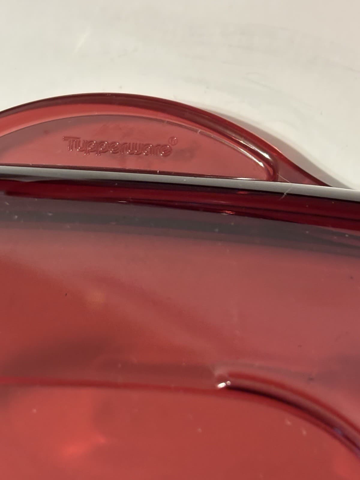 Two Tupperware Steamers cranberry W Lid & Steam Screen Insert Complete Preowned 3