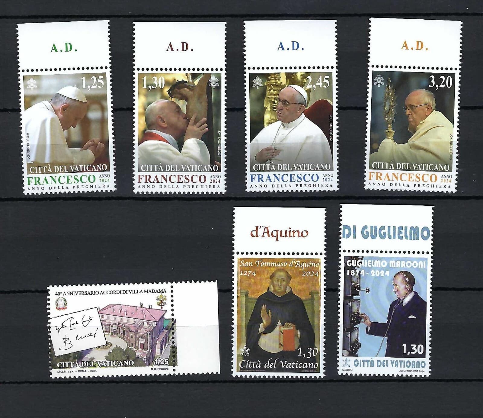 Vatican City 2024 MNH Jan - September issues 2