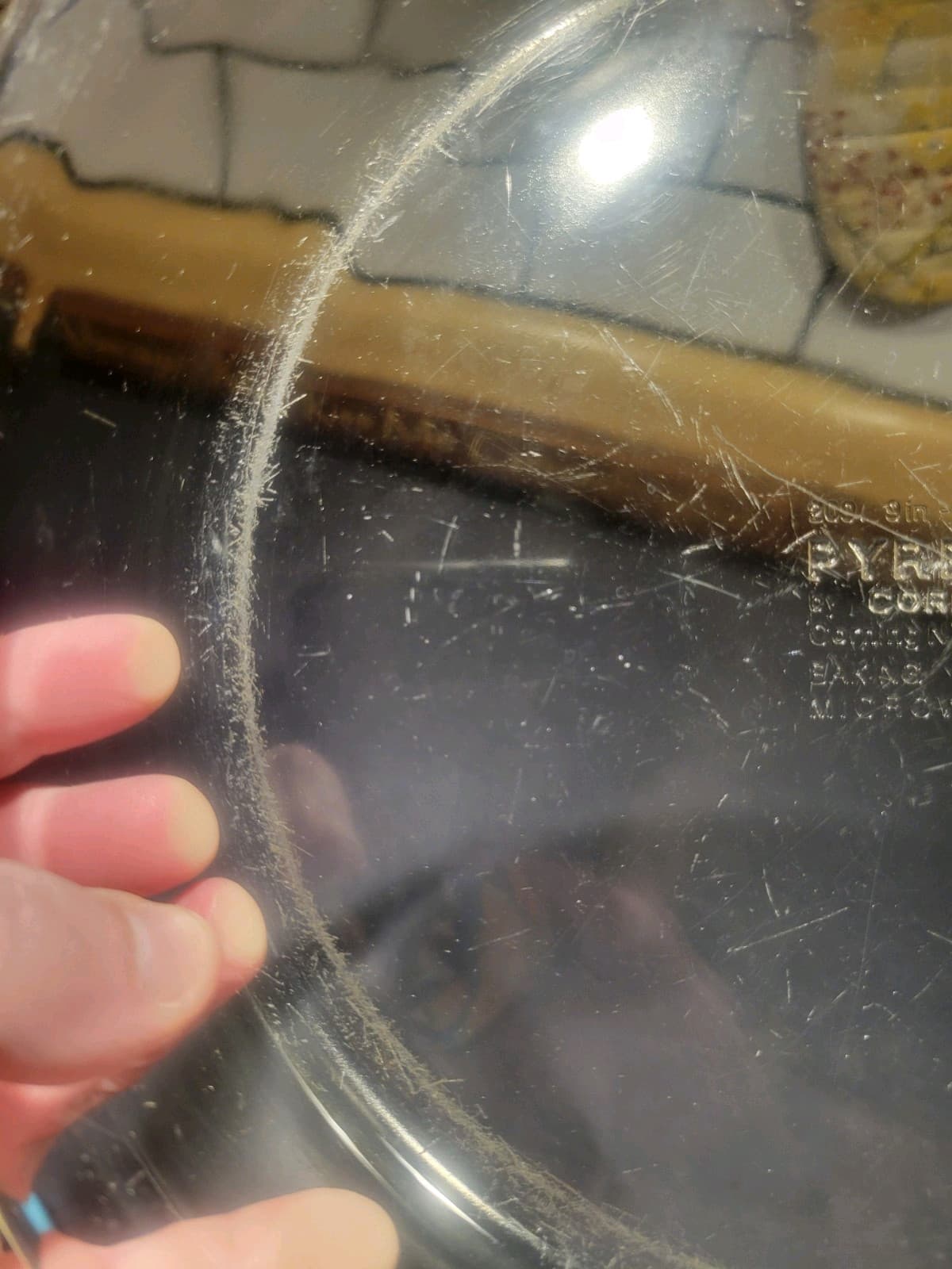 Vintage PYREX 9in Clear Pie Dish Pre-1975 #209  12 4