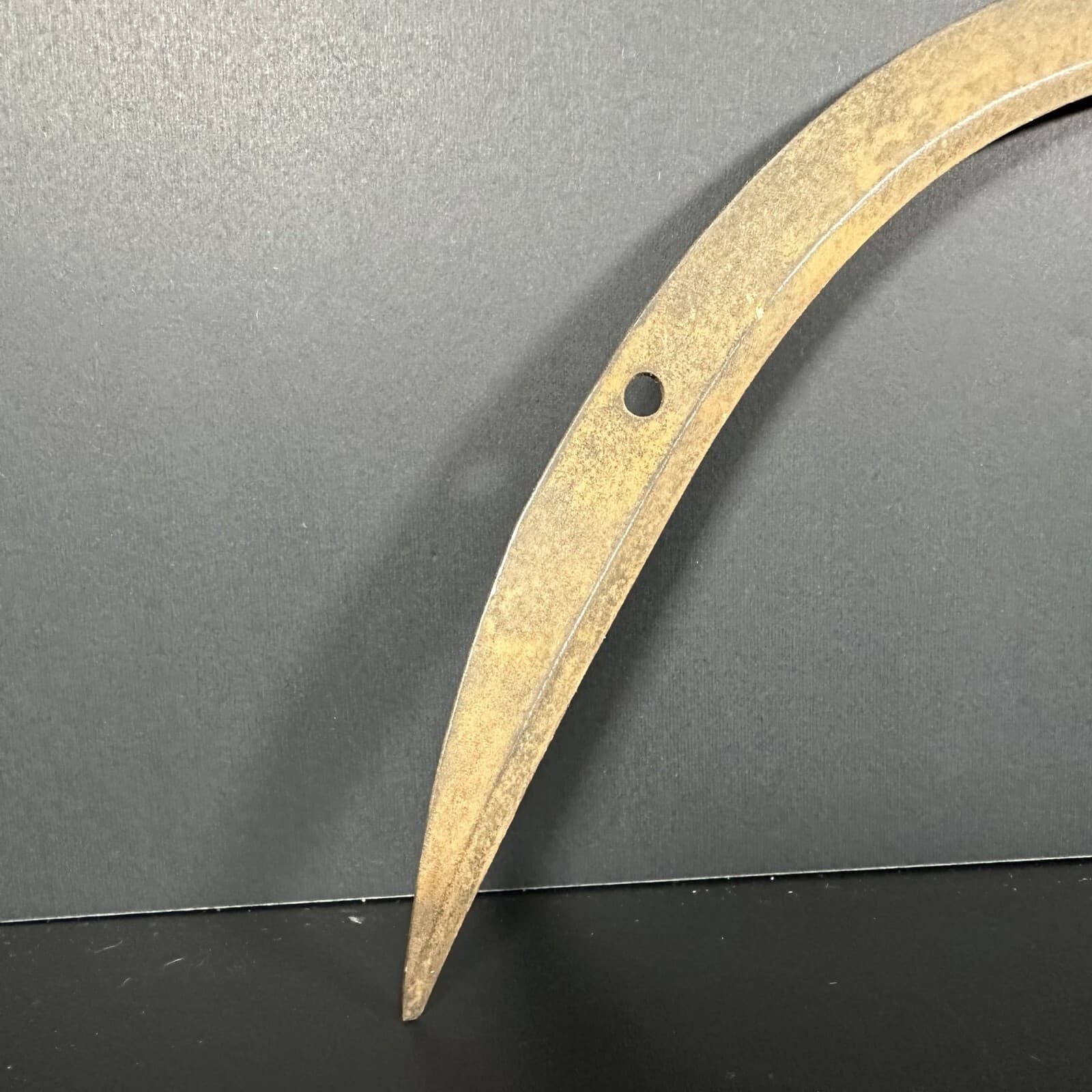 Vintage Hand SICKLE Wood Handle Farm Cropping Tool Garden Knife Scythe 2