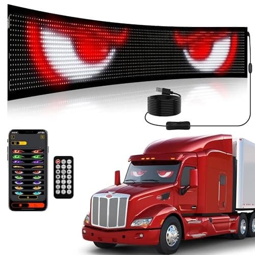 52.3 * 7.5 in Large Size Truck and RV LED Eye Light, Flexible Devil Eyes Light 4