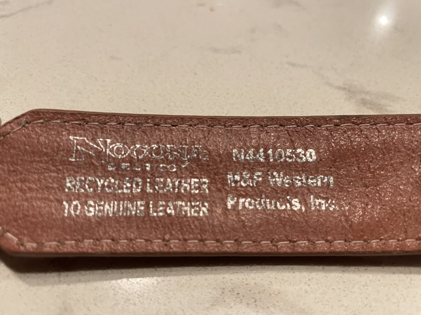 Nocona Pink Tooled Leather Belt Equestrian Girl's Western - Size 24 NWOT 6