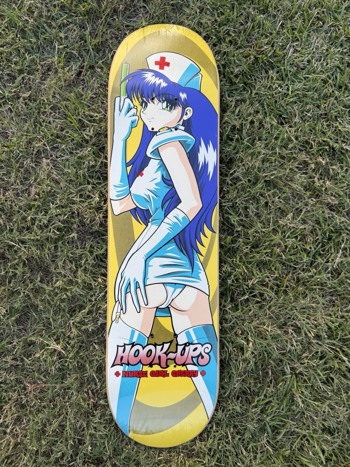Vintage Hookups Skateboard Deck Nurse Cherry