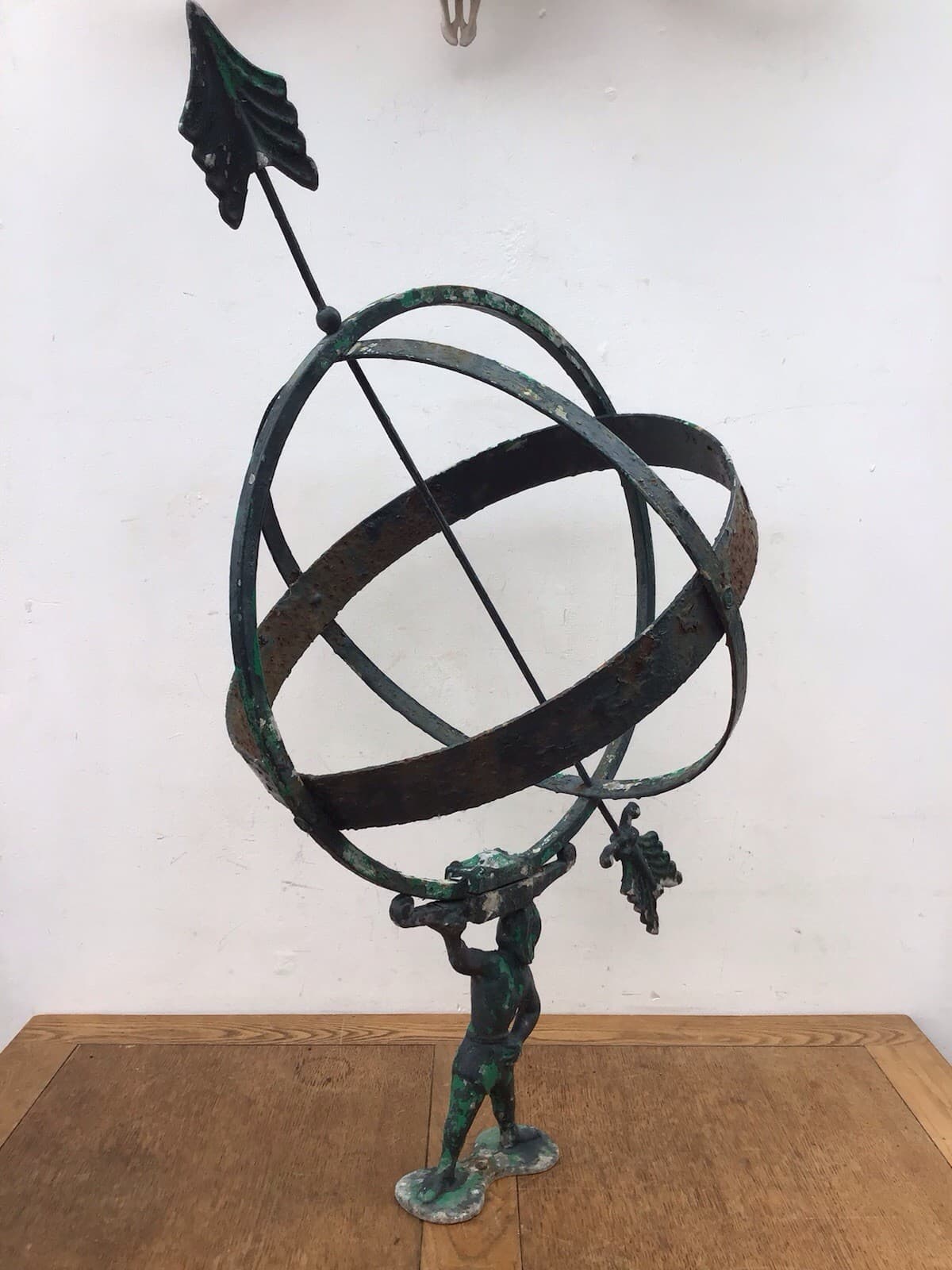 VINTAGE ARMILLARY SPHERE / ATLAS SUNDIAL BY SWEDISH SCULPTOR SUNE ROOTH 4