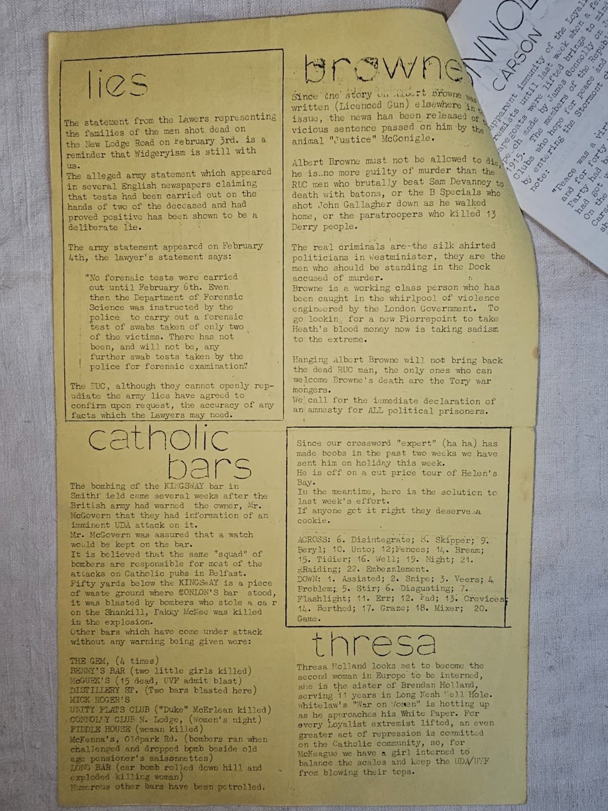 Rare IRA/Sinn Fein Official Party Organ - The Volunter No. 67 2