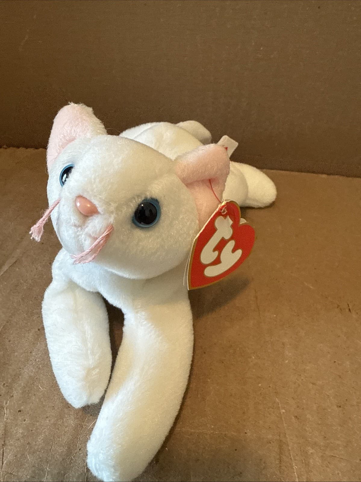 Authentic Ty Flip The Cat Beanie Baby - 3rd gen Hang  / 2nd gen Tush - PURE MINT 2
