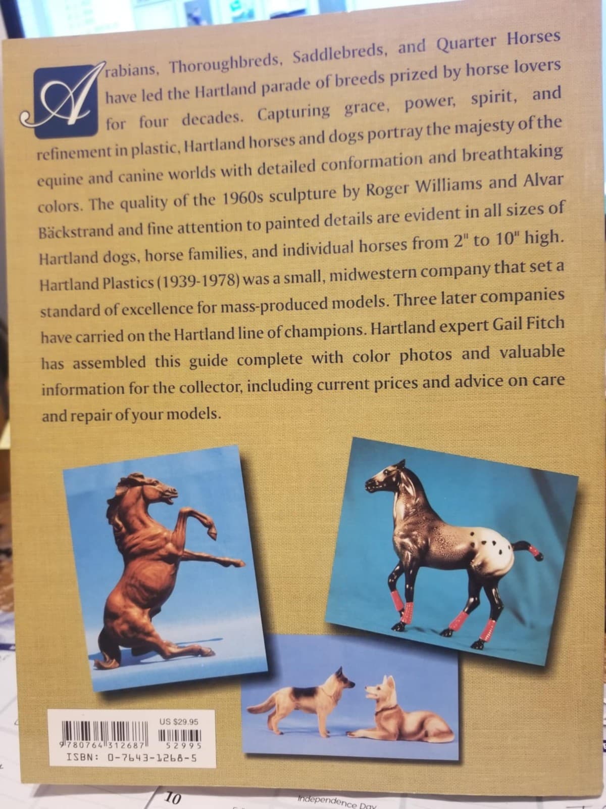 HARTLAND HORSES AND DOGS BY GAIL FITCH-PRICE GUIDE W EXTRAS #104 SIGNED 188PGS. 3