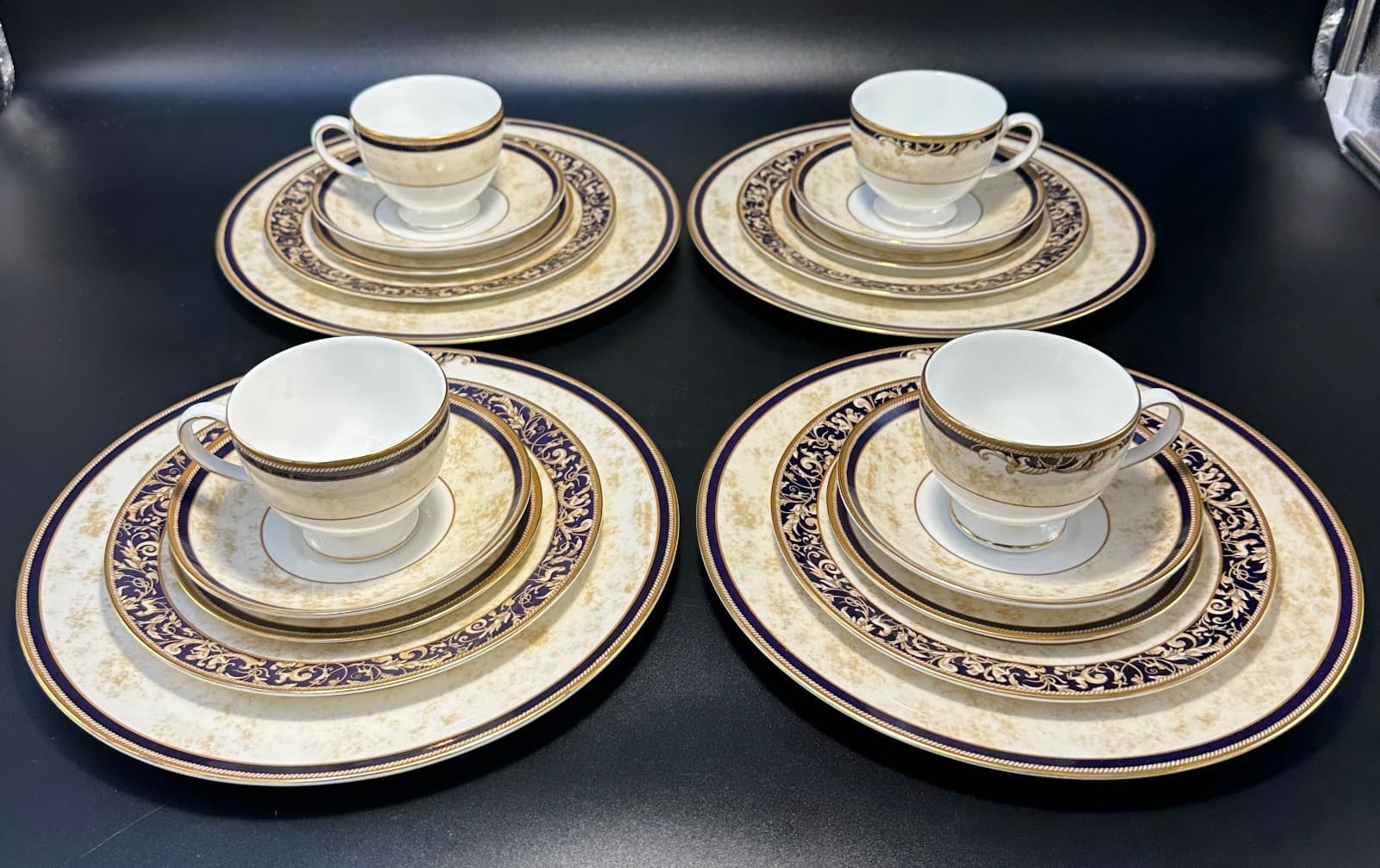 Wedgwood Cornucopia Four 5pc Place Settings Exc Condition Free Shipping