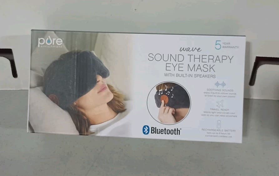 Pure Enrichment Wave Sound Therapy Eye Mask - Rechargeable Bluetooth
