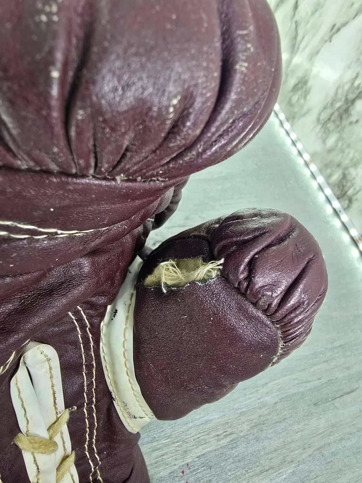 1950's Everlast Childrens Jack Dempsey Leather boxing gloves 4