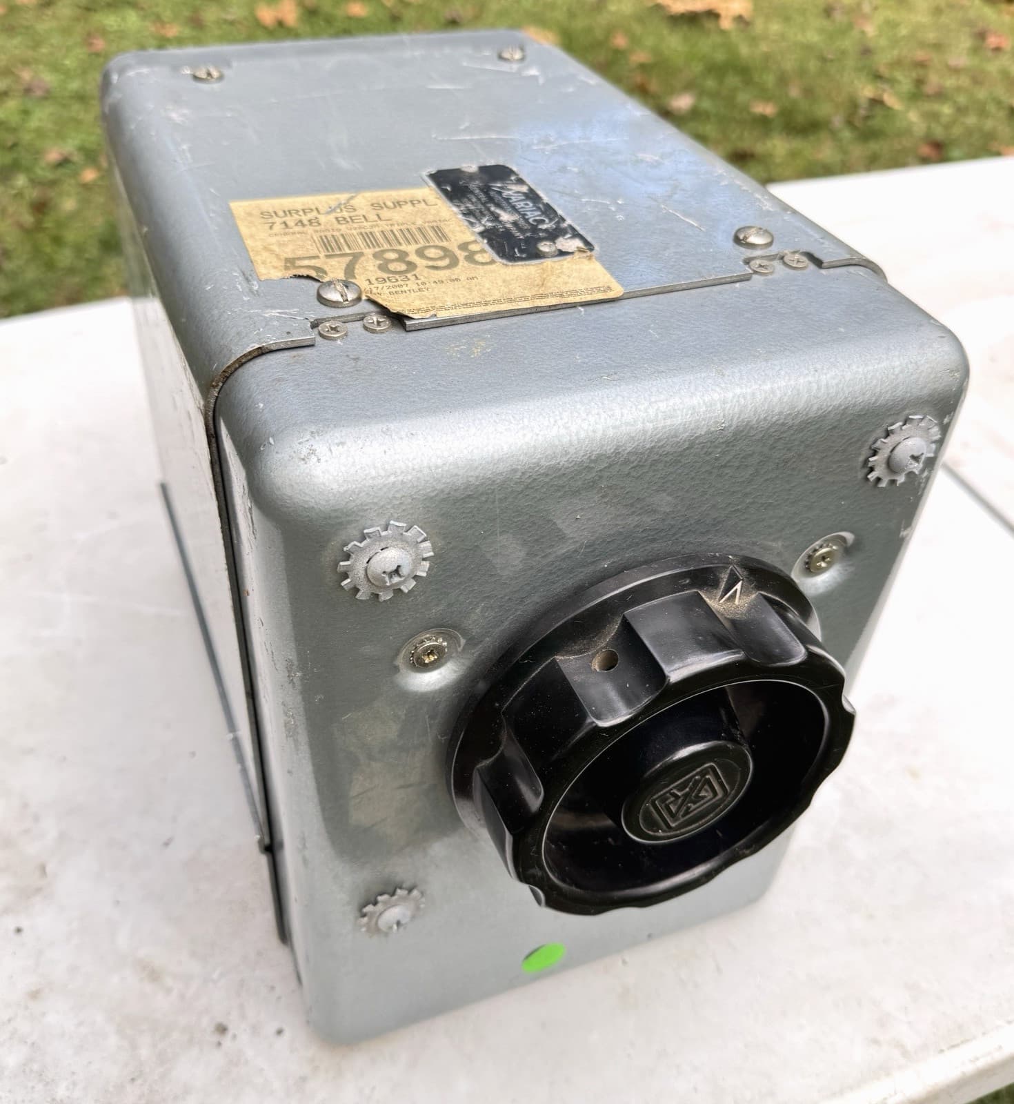 General Radio VARIAC W20 Type 3 Gang Autotransformer WYE Circuit 0-240 AC Cased