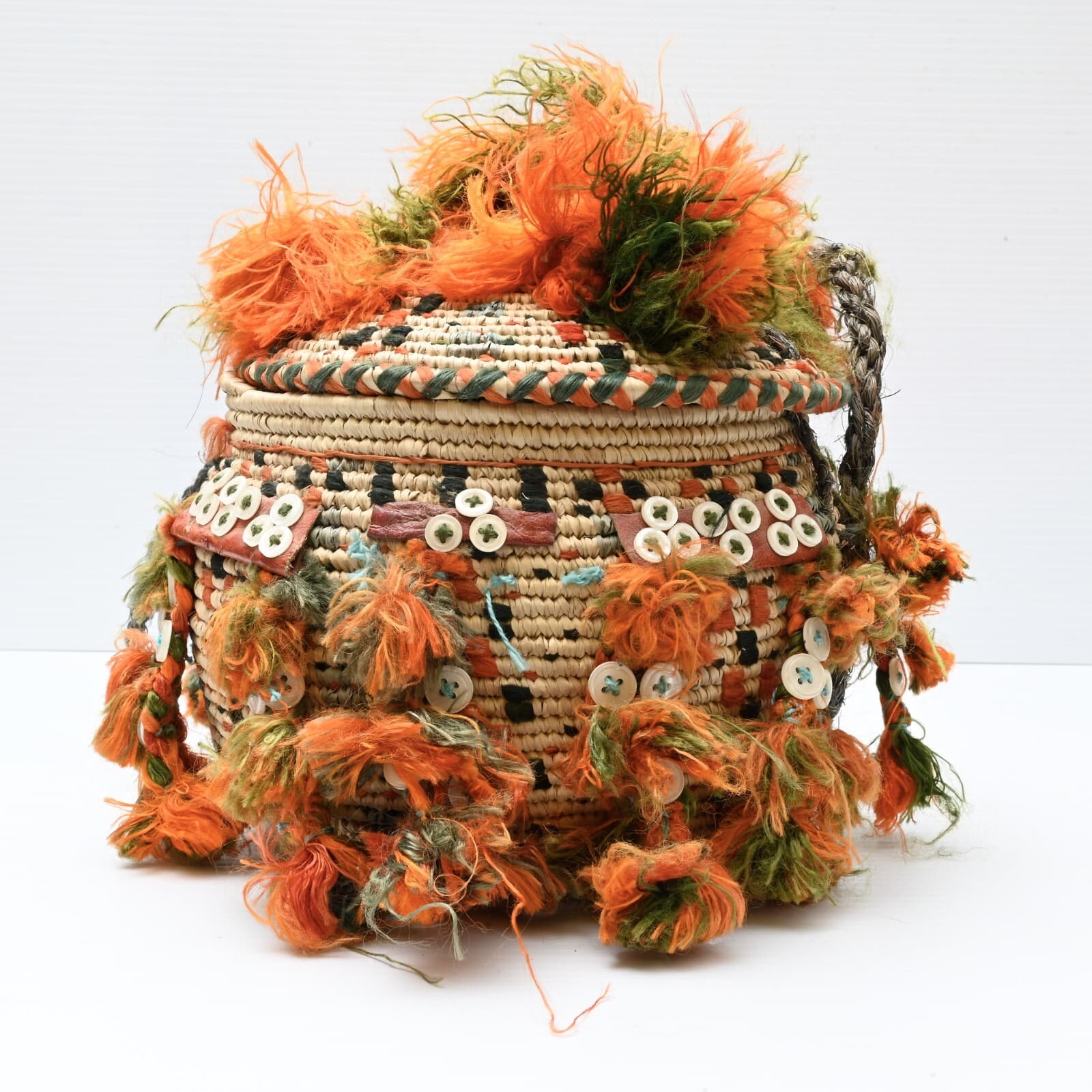 Vintage Egyptian Wedding Basket From Siwa Oasis Margunah