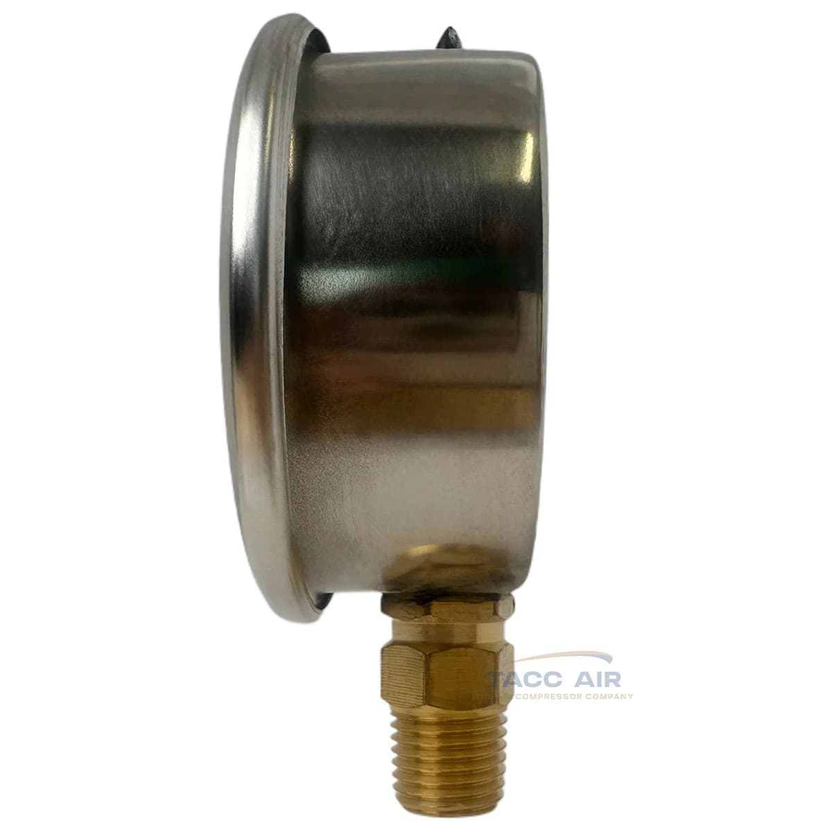 2.5" Liquid Filled Lower Side Mount Pressure Gauge 300 PSI Stainless 1/4" NPT 2