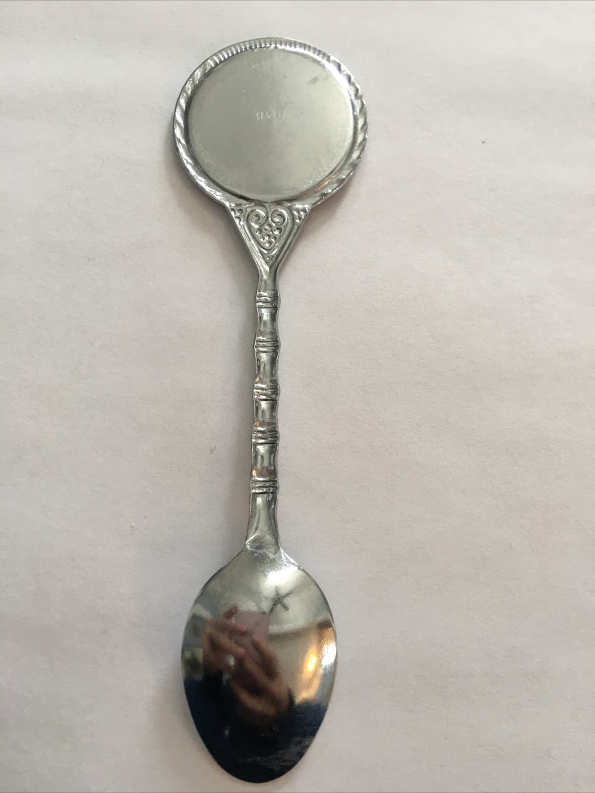 Vintage Souvenir Spoon US Collectible Ohio Cardinal Scarlet Carnation 3