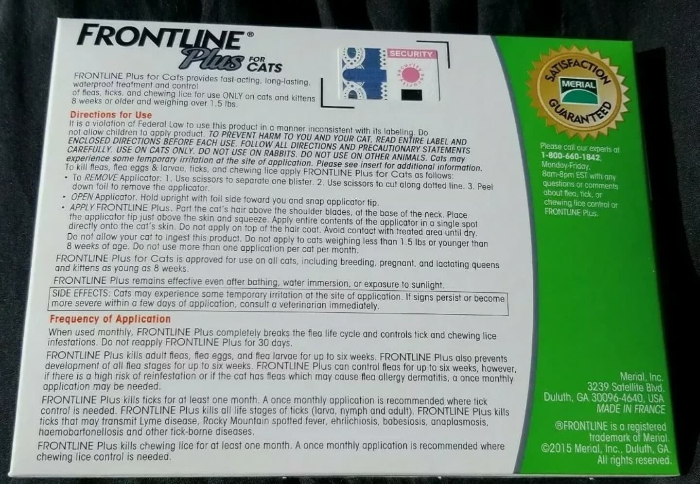 *FRONTLINE Plus for Cats Flea and Tick Medicine Cat Feline 3 Month Supply Kitten 2