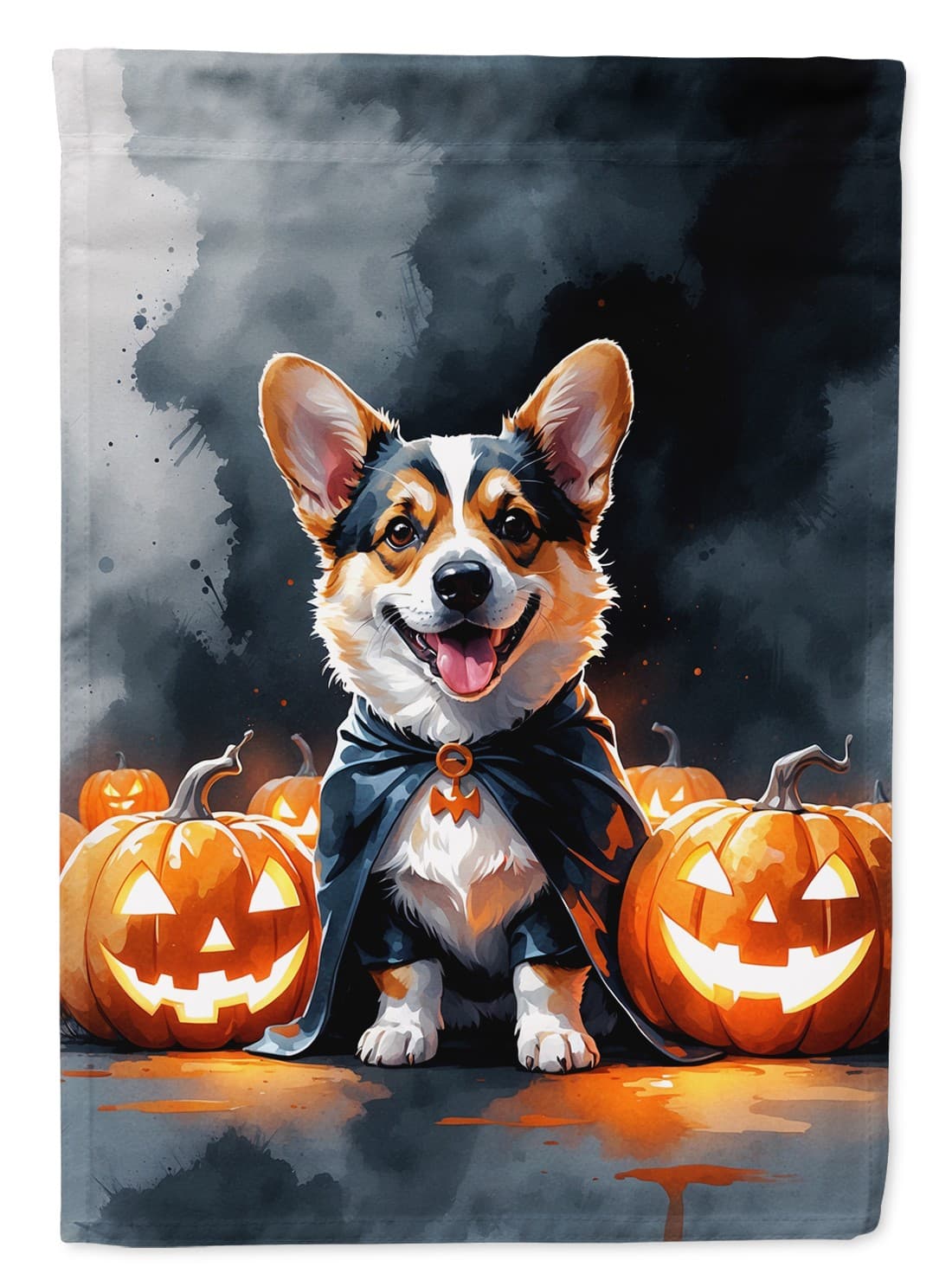 Corgi Puppy Halloween Flag Garden Size DAC8412GF