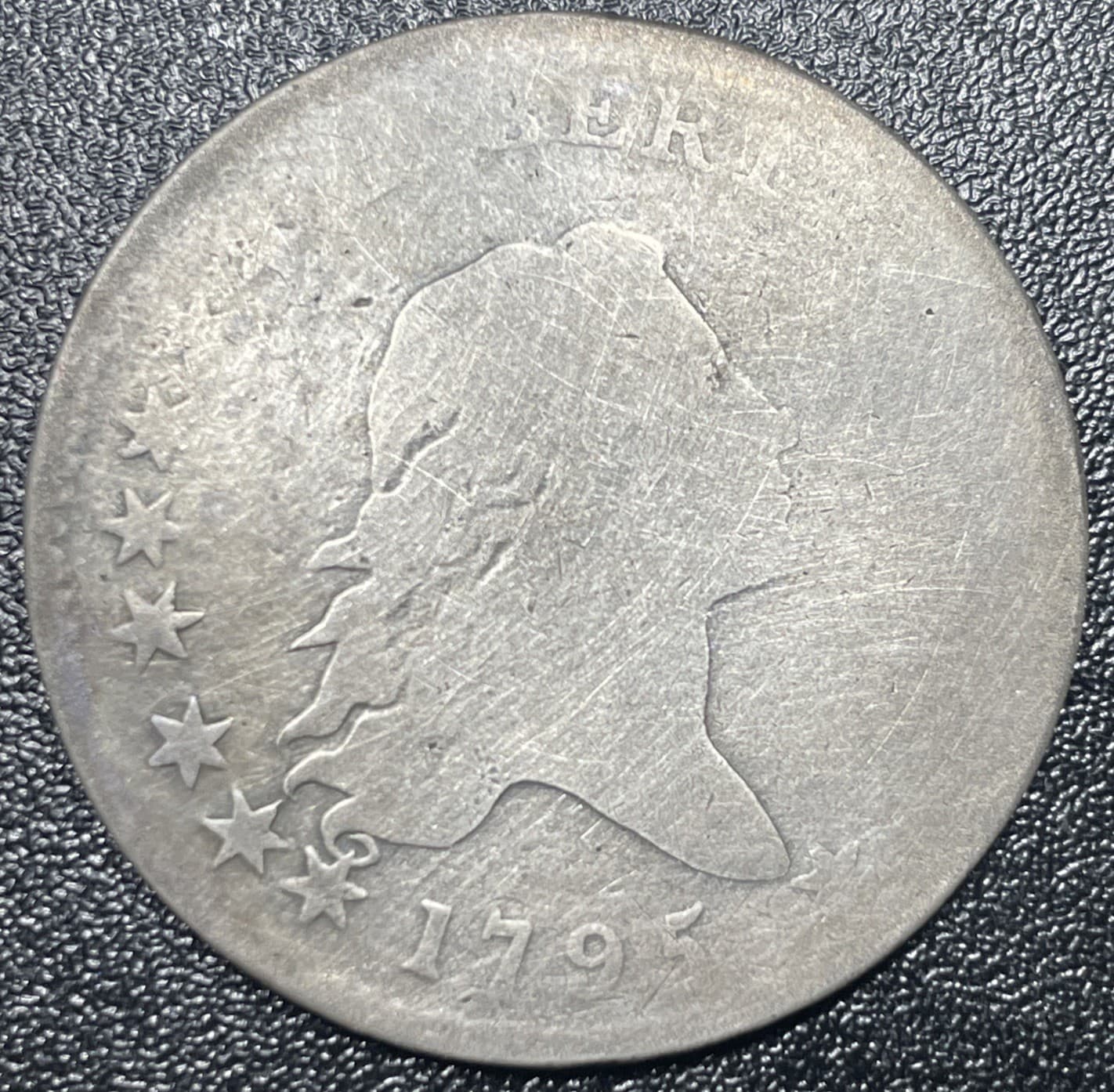 1795 Flowing Hair Half Dollar 50c Fair Details Early Rare Date