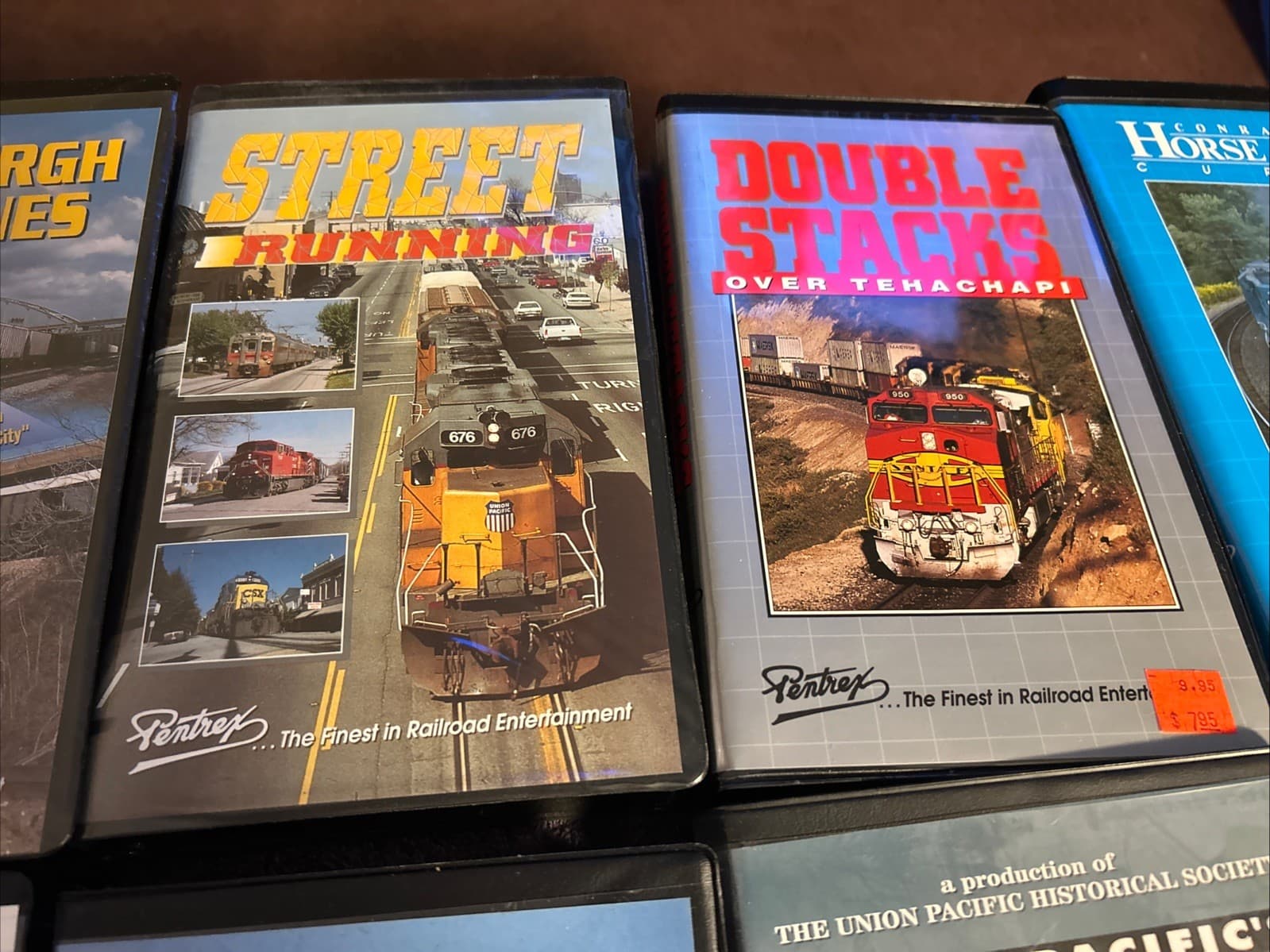 Lot Of 10 Railroad Train VHS Tapes Pentrex Vintage Different Titles Lot A 4