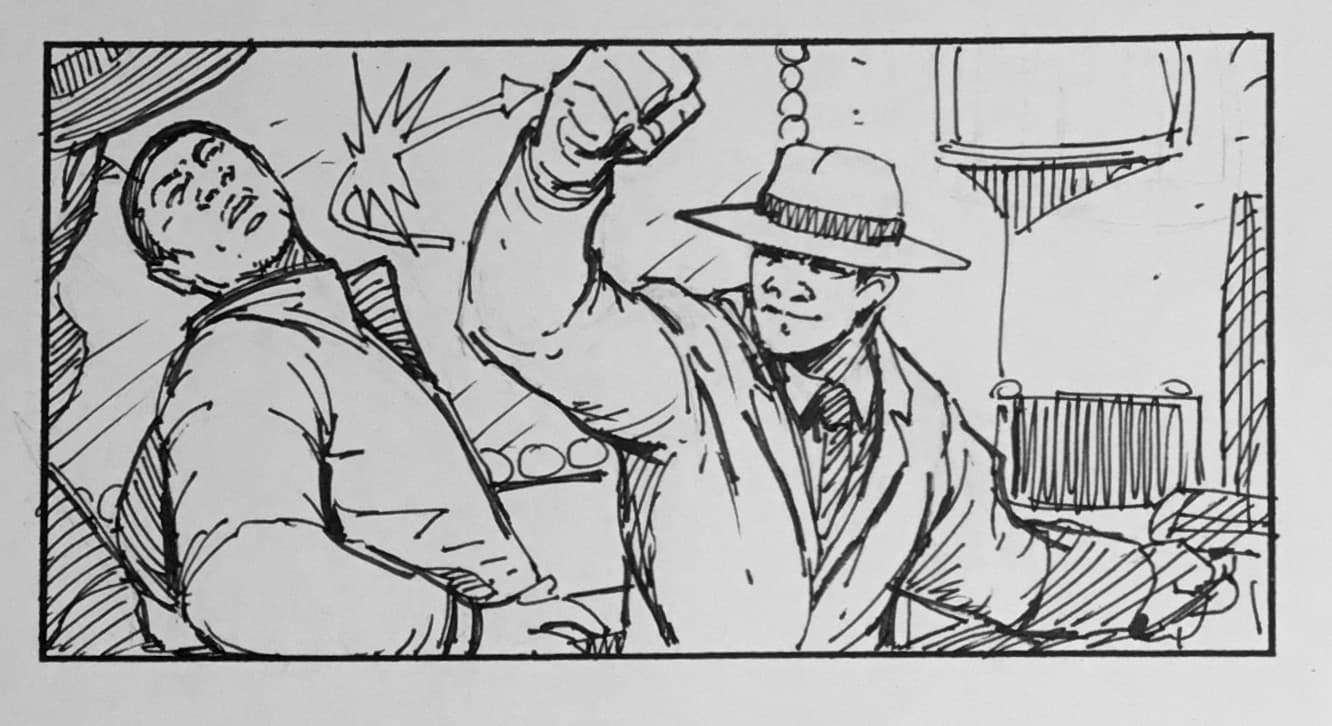 USHER Rhythm of the City Music Video original Storyboard Dan Fraga 2004