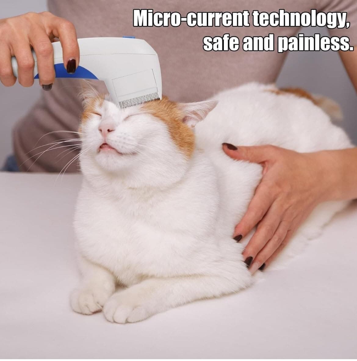 Electric Flea Zapper Lice Remover Hair Comb Brush for Pet Cat Dog Cleaning Tool 6