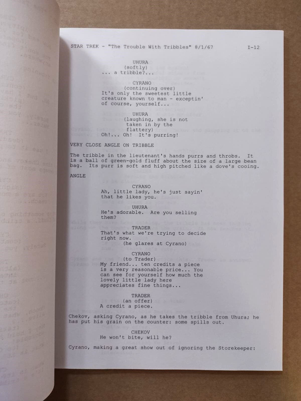 DAVID GERROLD SIGNED/ SKETCHED STAR TREK TROUBLE WITH TRIBBLES SCRIPT! FREE SHIP 3