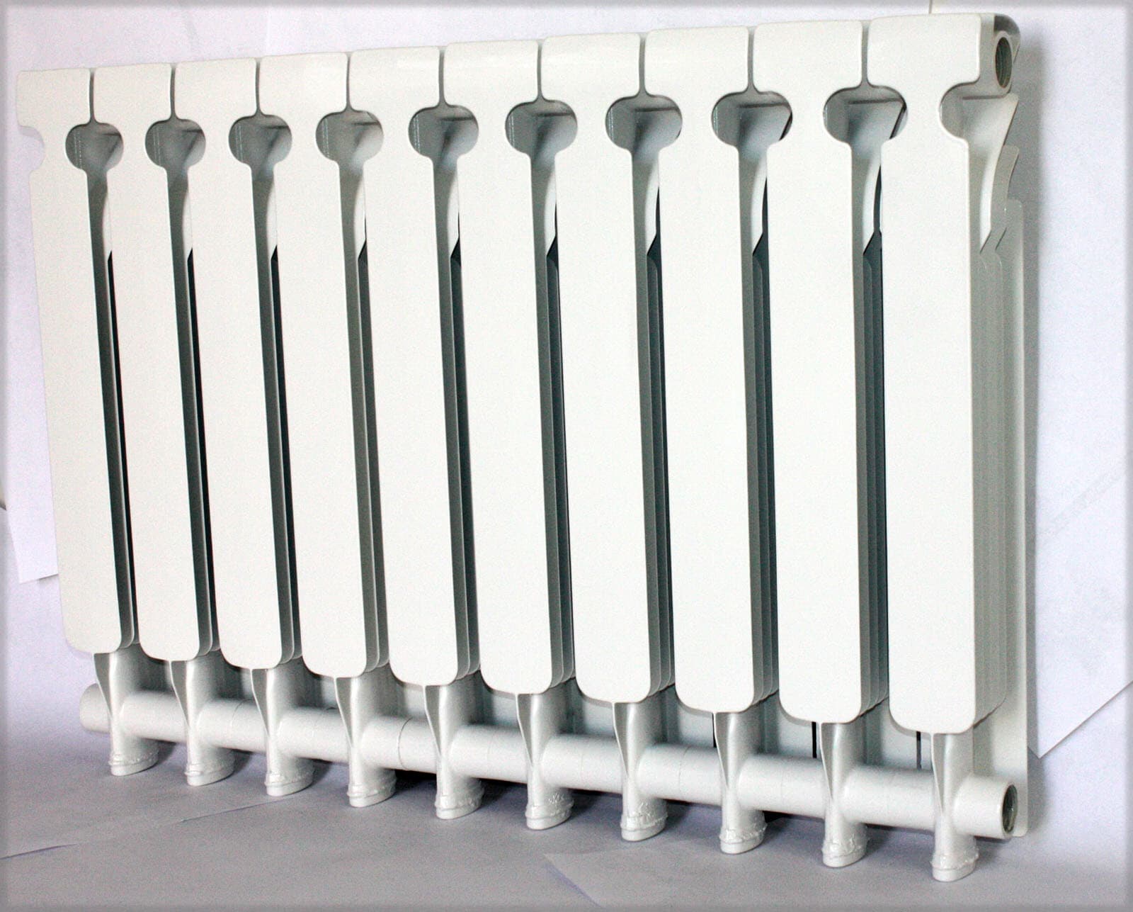 Bimetal Wall Mount 10 Panels Aluminum Water Radiator Heater Boiler Heating 3