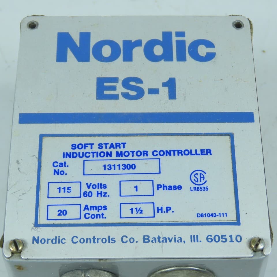 Nordic 1311300 ES-1 Soft Start Induction Motor Controller 1-½ HP 115V 1Ph 2