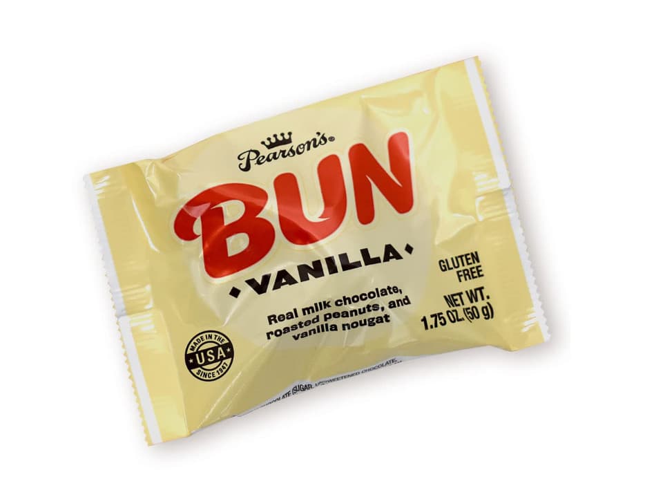 Pearson's Vanilla BUN Cluster Peanuts Milk Chocolate Vanilla Nougat  Pack of 24 2