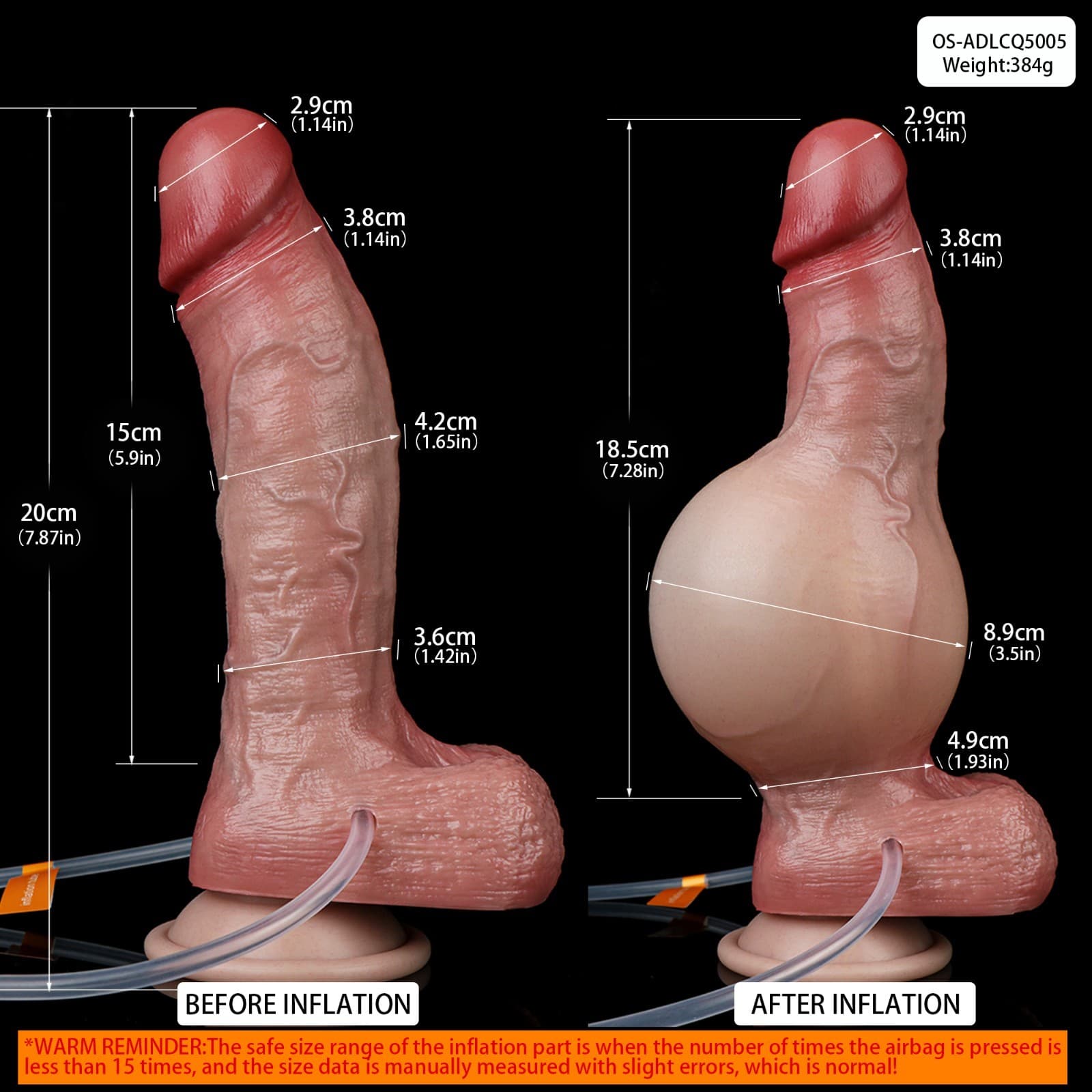 Large Ejaculation Dildoe Realistic Squirting With Suction Cup Use Lubricate 2