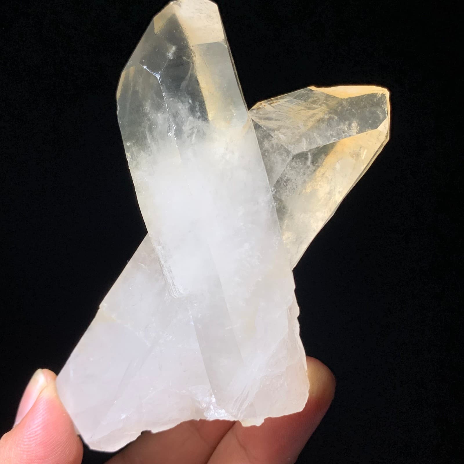 222g Natural White Clear Quartz Mineral Specimen Crystal Cluster Reiki Decor 4