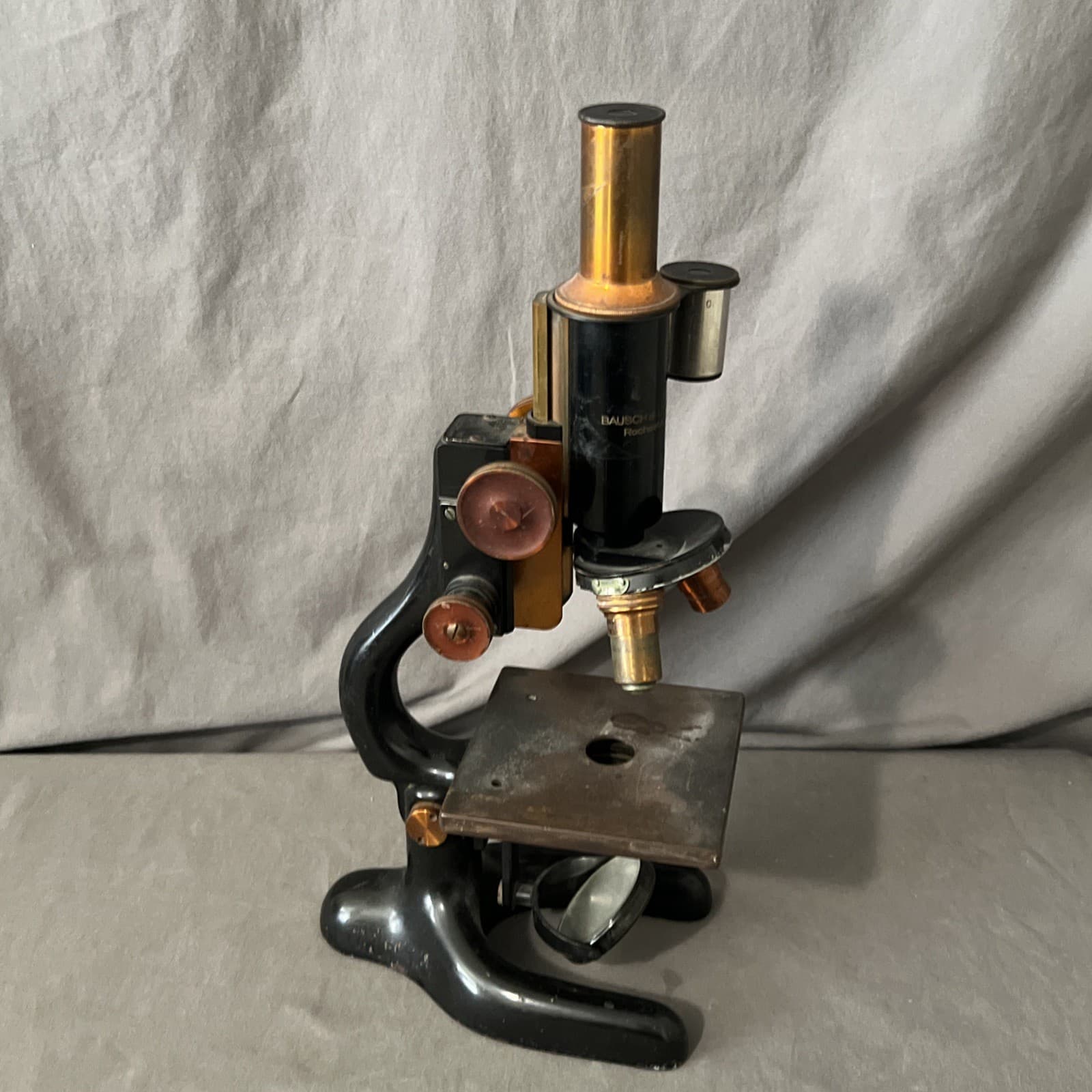 1915 BRASS BAUSCH & LOMB MICROSCOPE AND OPTICS 5