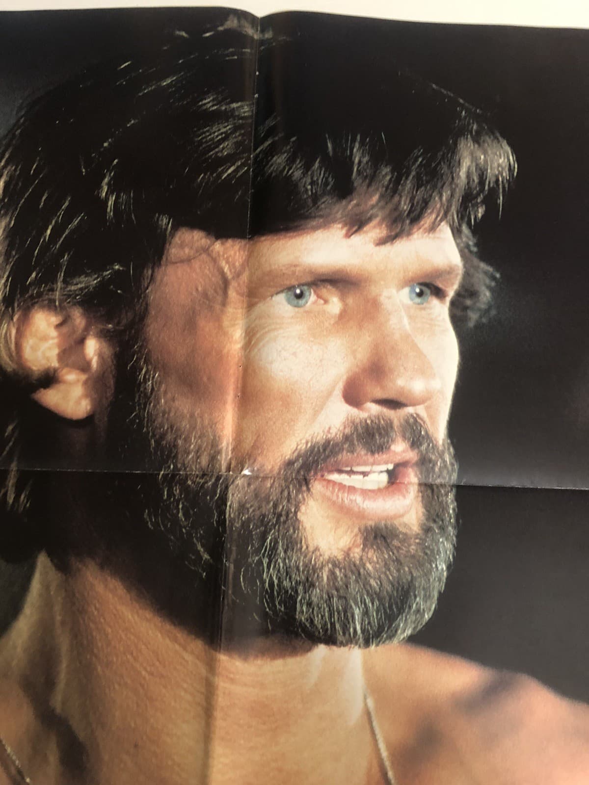 Kris Kristopherson Elvis Presley Vintage Fold Out Poster Pinup 1970’s 2