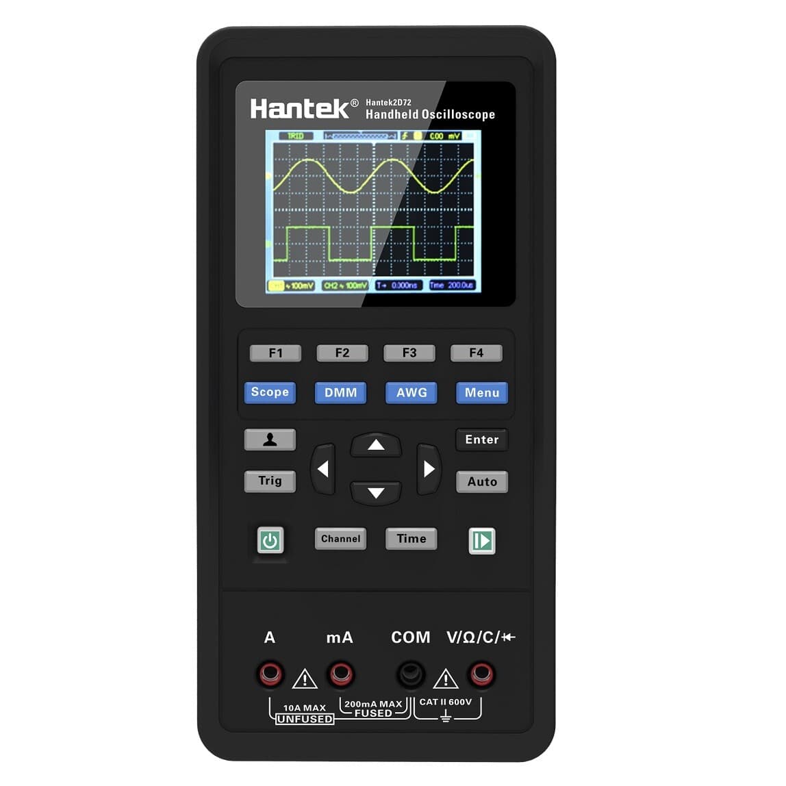 Hantek 2D42 Digital 3 in 1 Handheld Oscilloscope+Waveform Generator+Multimeter 3