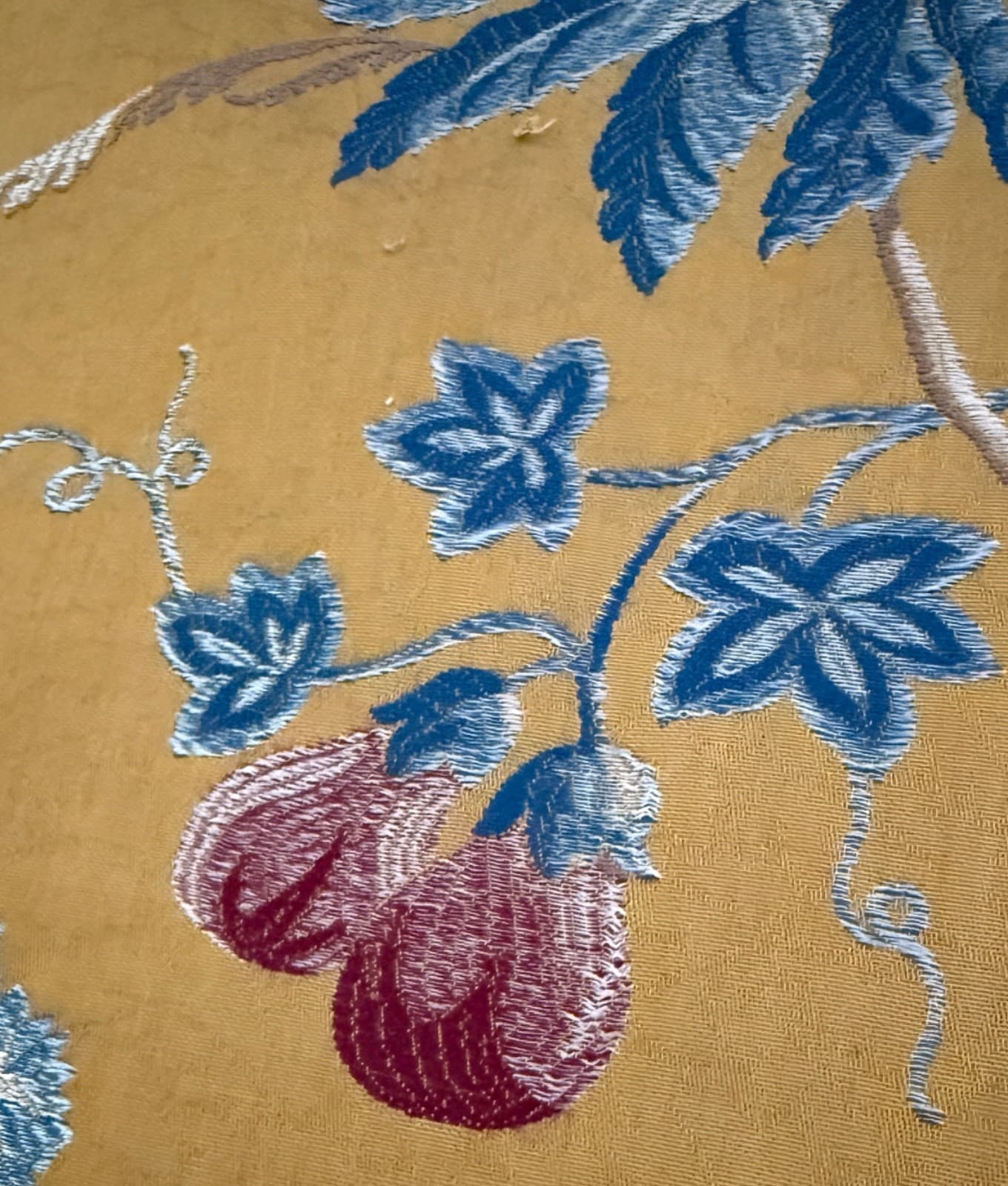 High End Designer Scalamandre Floral Brocade Piece  ZZ588B 6