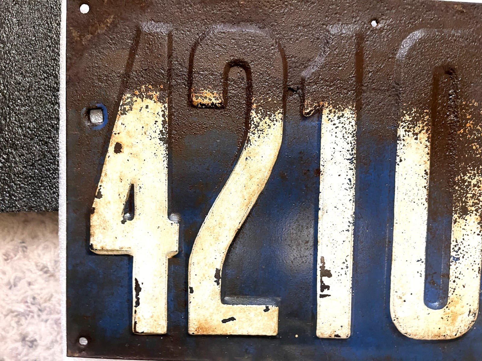 Vintage Illinois 1913 Auto License Plate Set 42100  AN ORIGINAL SET 6