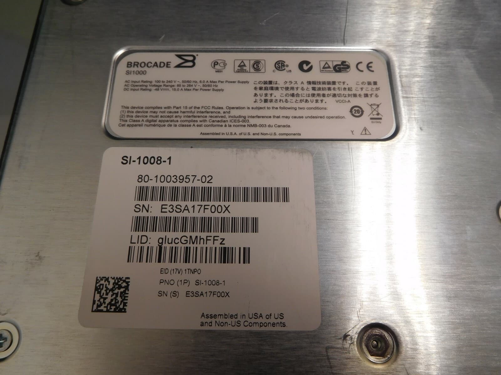 Brocade Serverlron ADX1000 Load Balancer 16-Port Switch SI-1008-1 Dual PSU 6