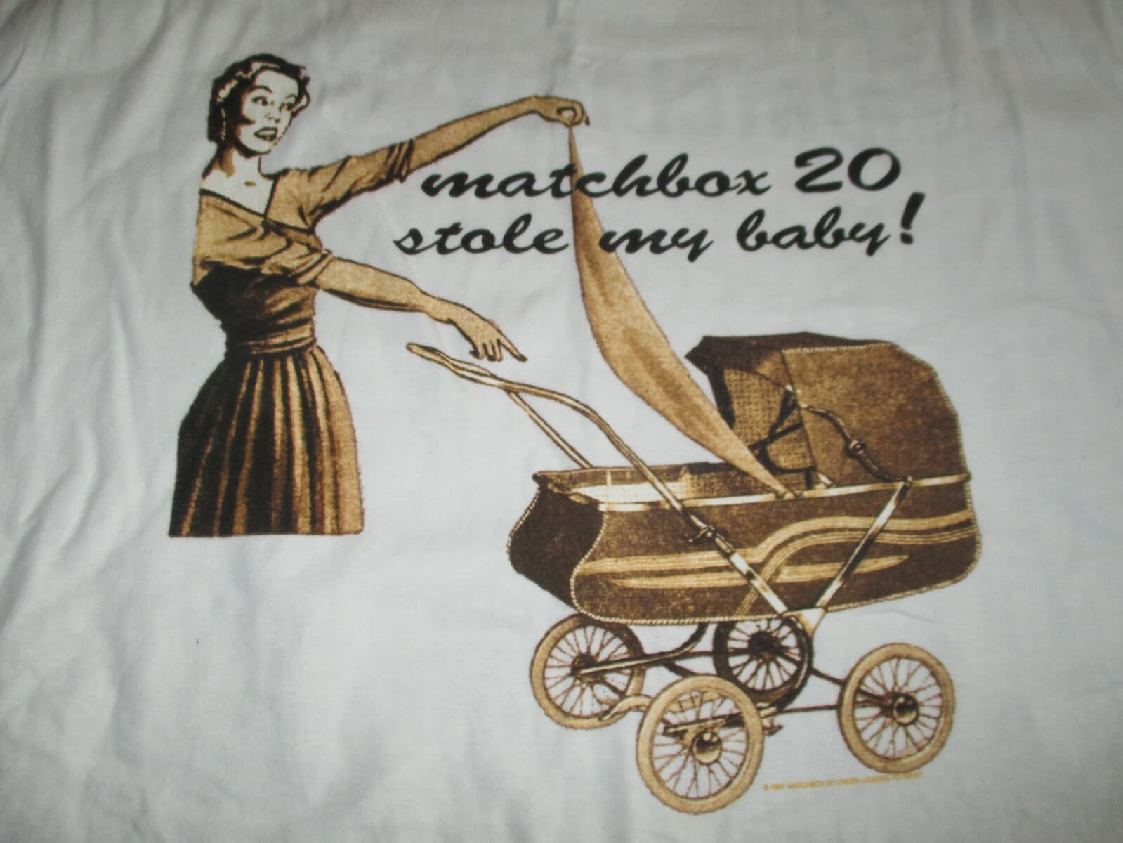 Nice Man Label 1997 MATCHBOX Twenty 20 "Stole my Baby" Concert Tour (XL) T-Shirt