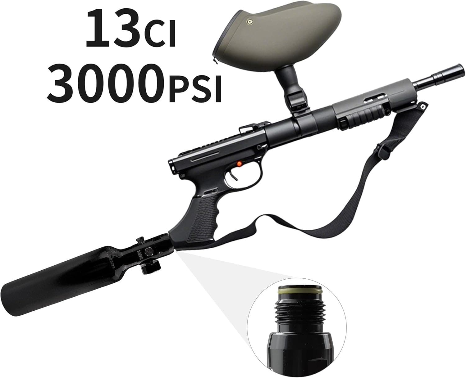 New 13ci Paintball Tank, Aluminum HPA Tank with 800Psi Output Regulator 05-2024 4