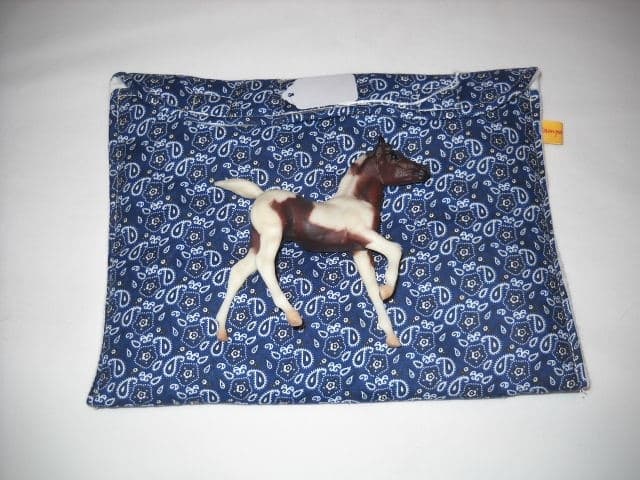 Breyer pony/peter stone pebbles pony pocket pouch custom model horse fabric  5