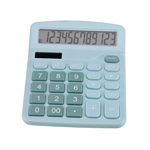 Desk Calculator 12 Digit Office Calculators with Large Screen Display, Dual 