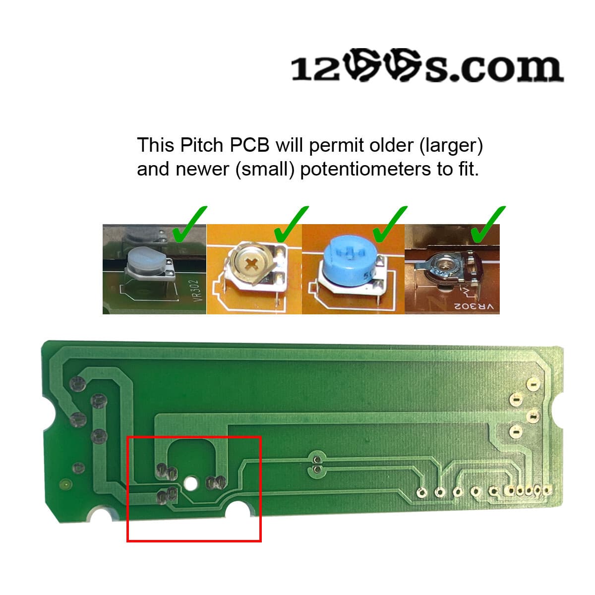 NEW TECHNICS 1200 1210 PITCH CONTROL PCB PRINTED CIRCUIT PC BOARD MK2 M3D MK5 4