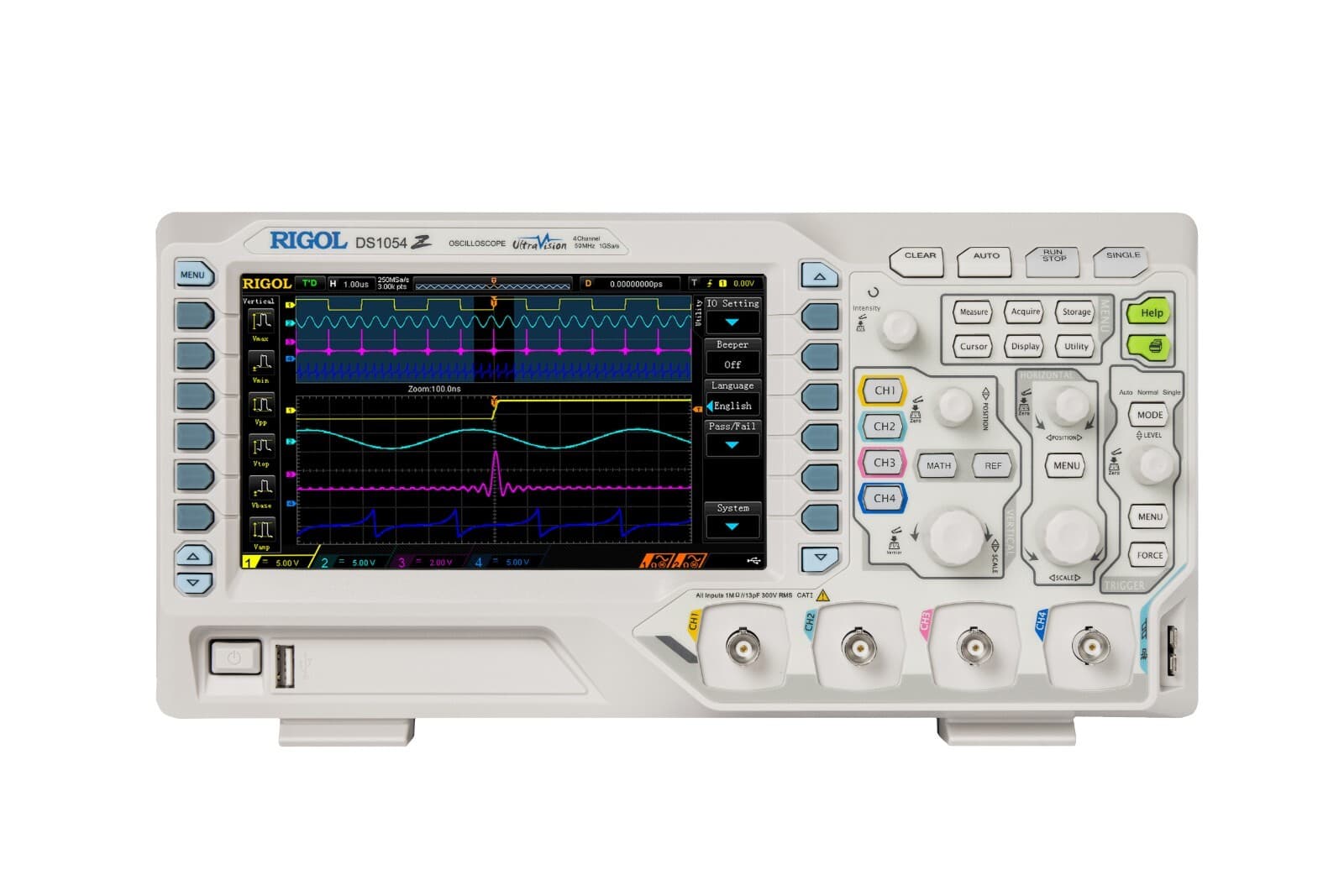 RIGOL DS1054Z Digital Oscilloscope 50Mhz Bandwidth,4 Channels,1GSa/s